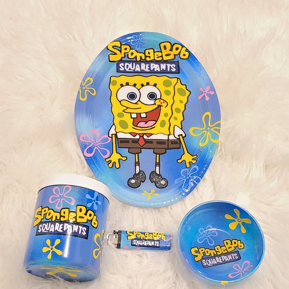 Spongebob Inspired Rolling Tray Set - Picture 2 of 2